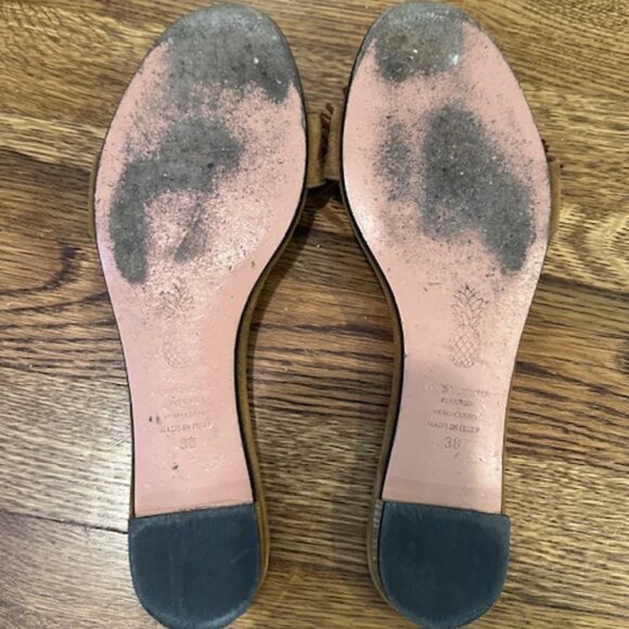 Aquazurra Fringe Brown Sandals - Picture 2 of 3